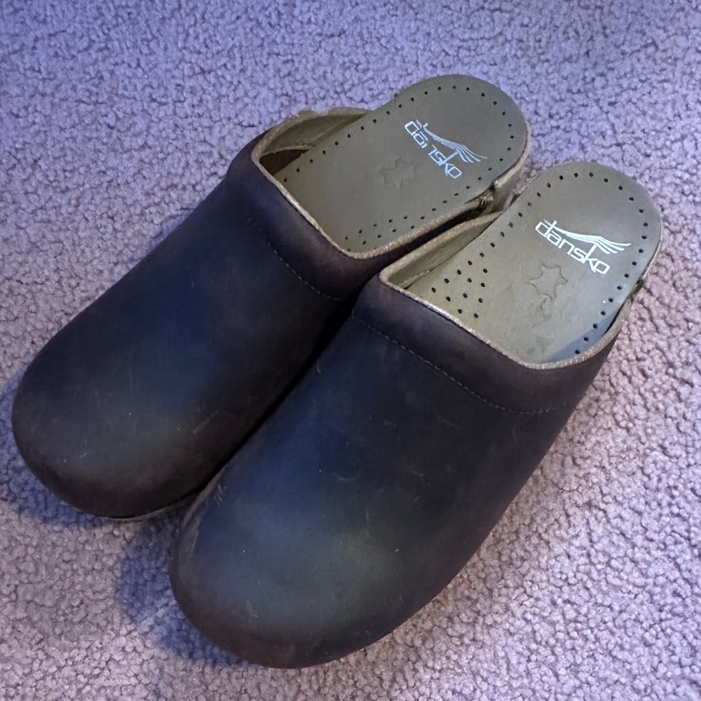 Dansko Professional Brown Oiled Leather Slip-On Loafers Size 38 Us 7.5